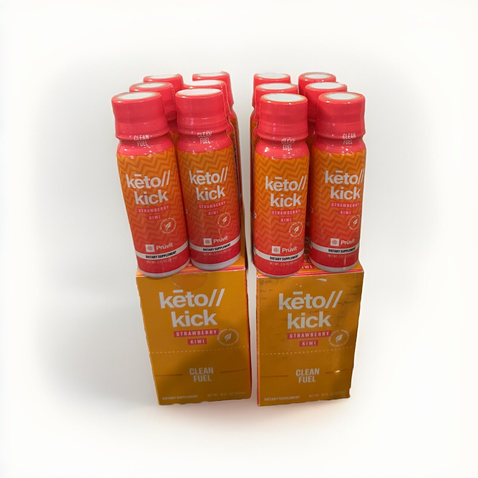 PRUVIT KETO KICK ketones Shot Strawberry Kiwi (12 servings)