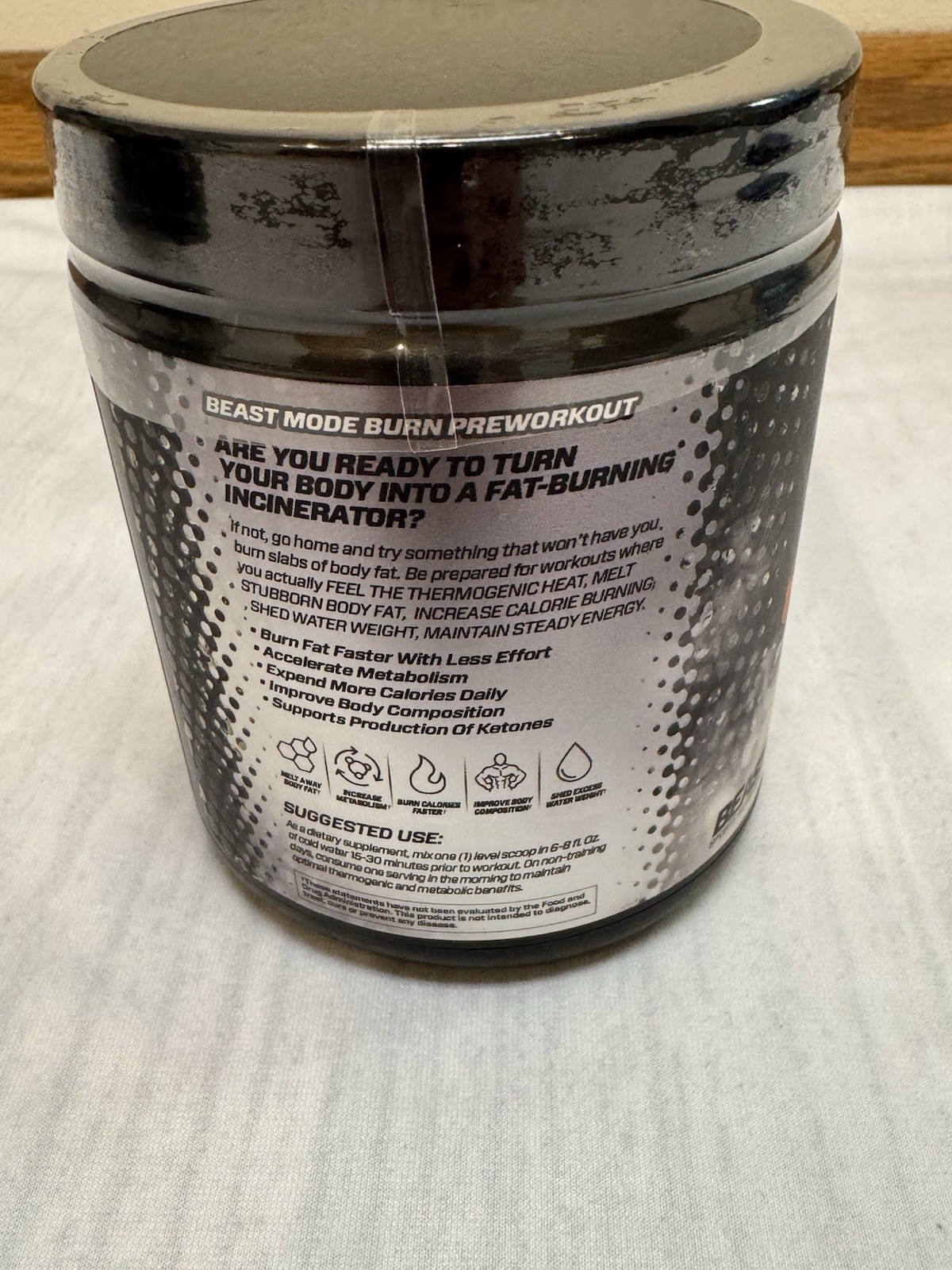 Beast Mode Burn Pre-Workout/Fat Burner Kong Series Peach Sangria 25 Servings New