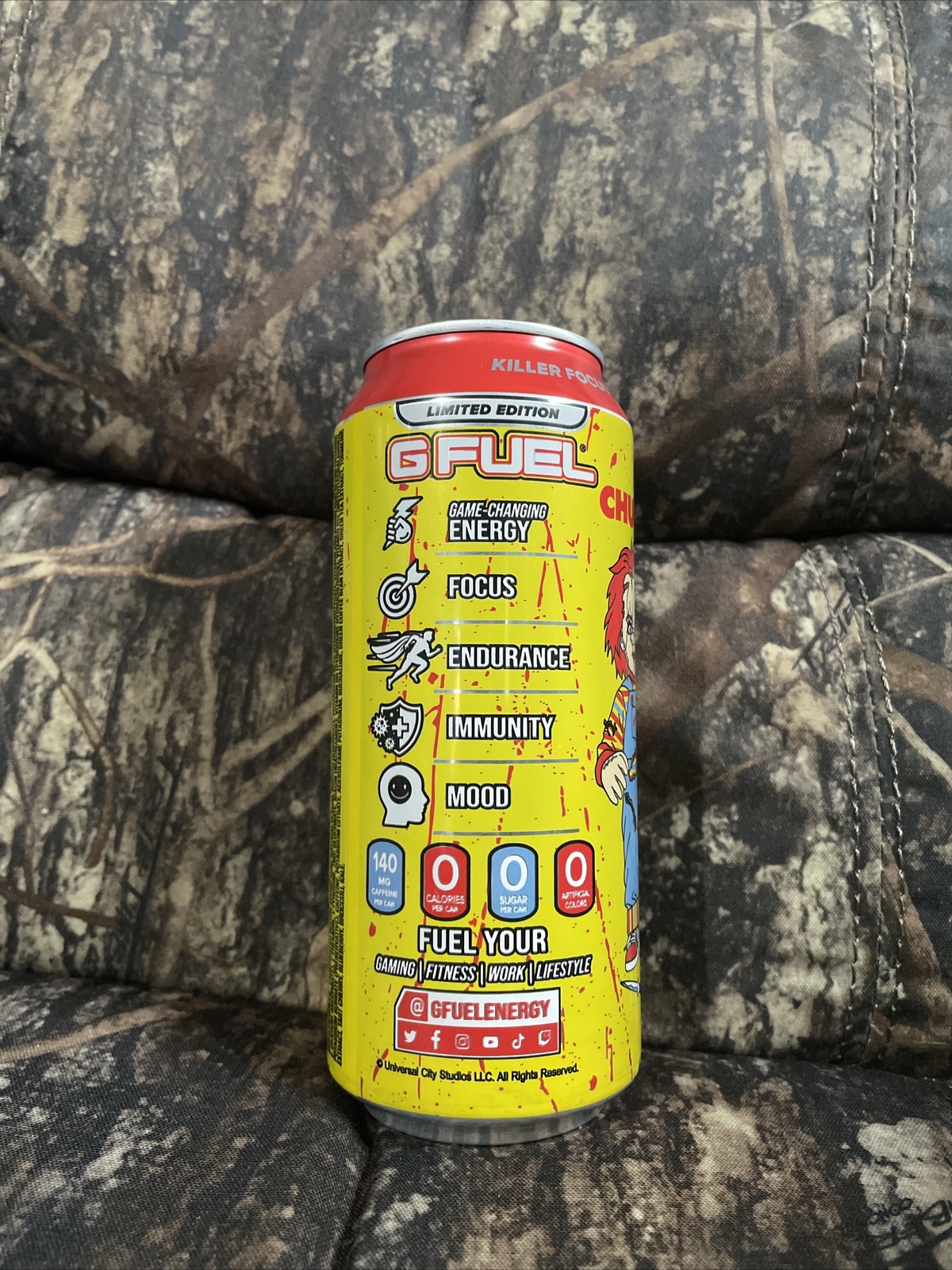 Chucky Good Guys Energy Drink Full Cans 16 Fl Oz G Fuel