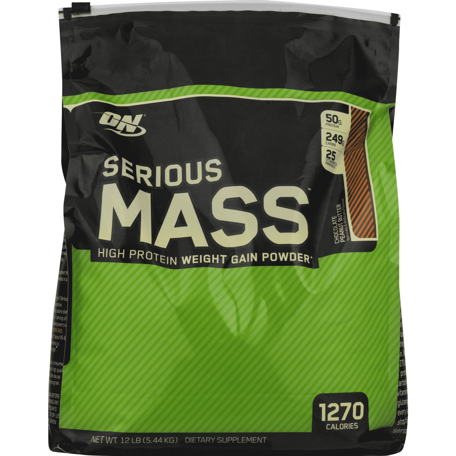 Optimum Nutrition Serious Mass, Chocolate, Weight Gainer Protein Powder