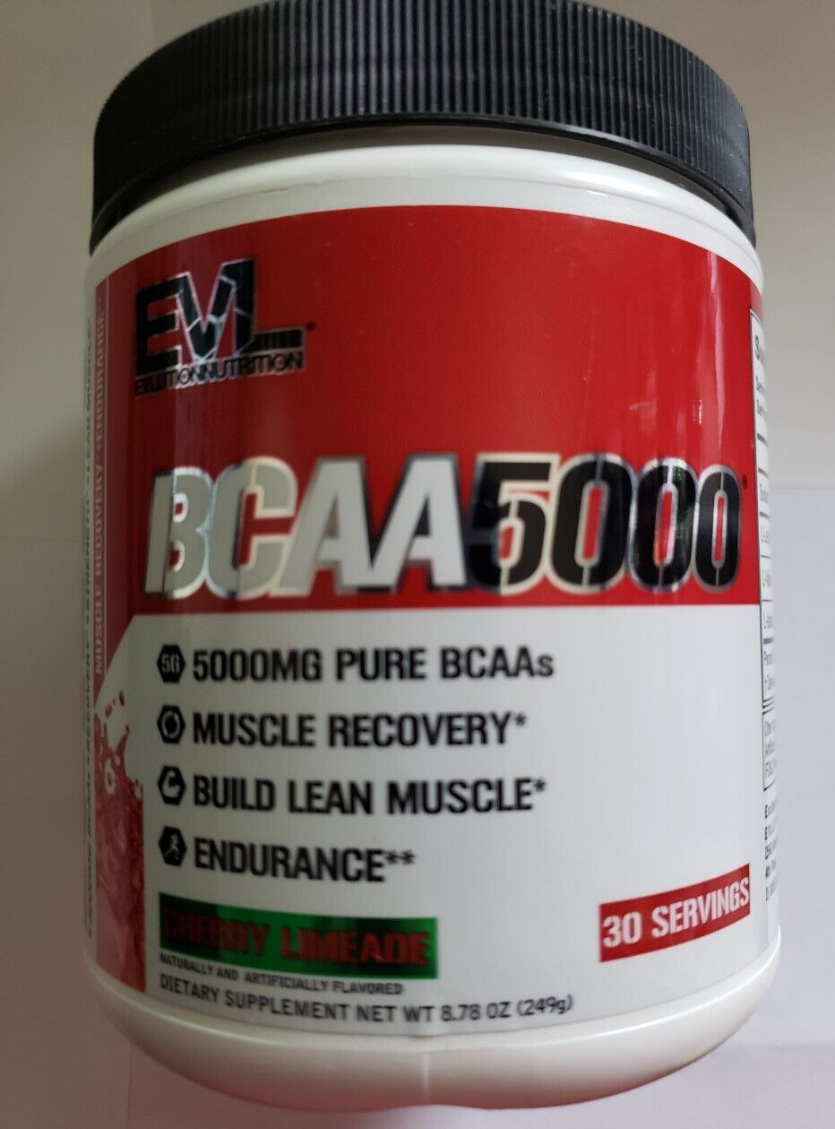 Evlution Nutrition – BCAA 5000 – CHERRY LIMEADE – 30 Servings – Exp 9/2025