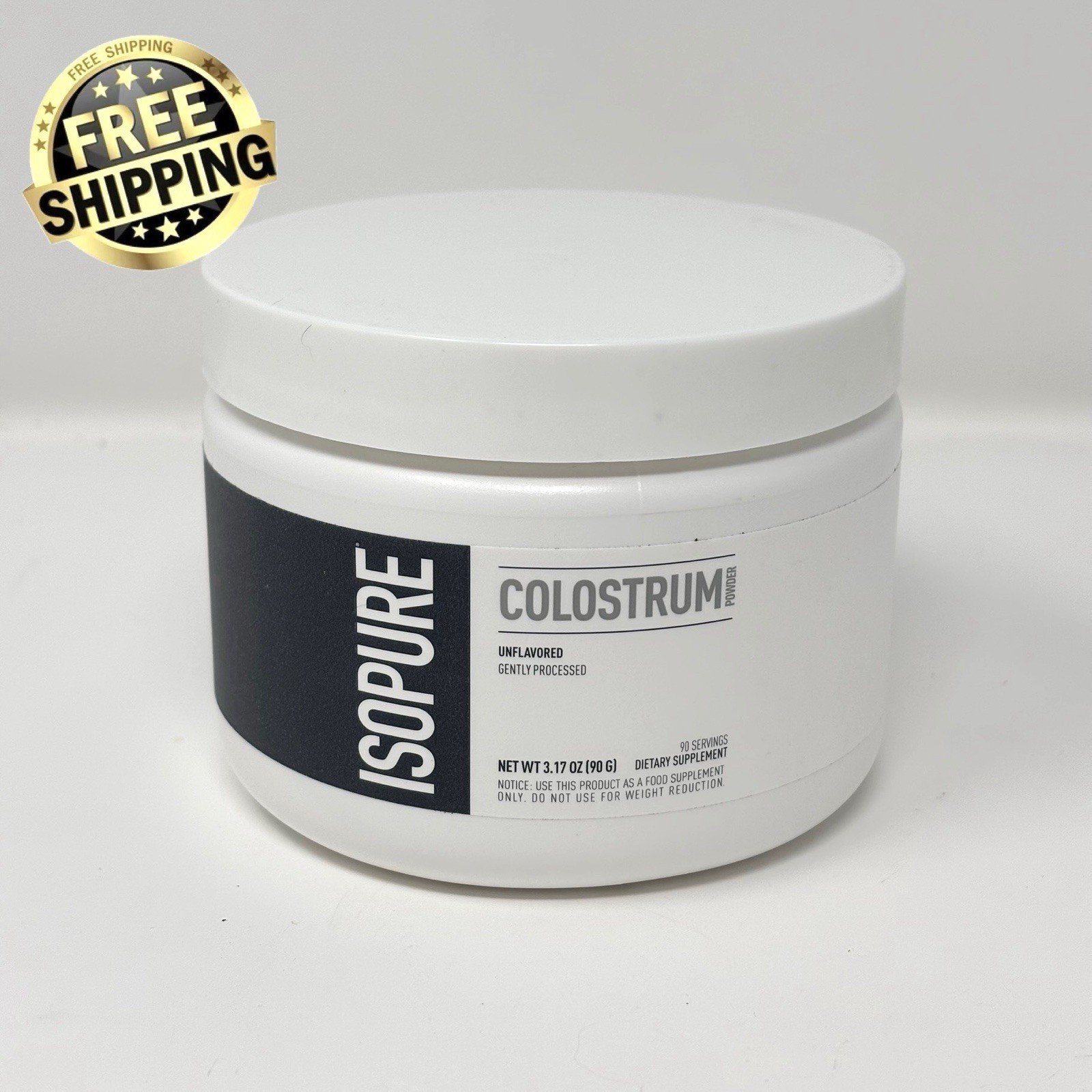 ISOPURE Colostrum Powder Unflavored Bovine Supplement 3.17oz 90g Sealed USA Made