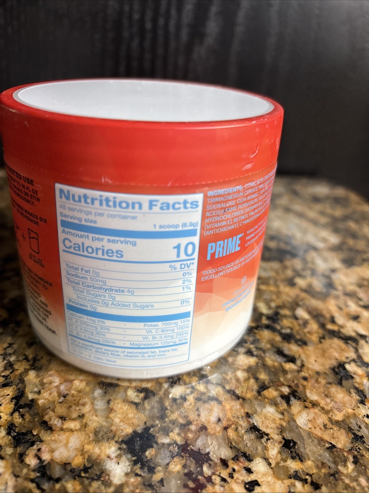 PRIME Hydration+ Powder – Cherry Freeze 48 Servings – NEW SEALED-Expire 2/28