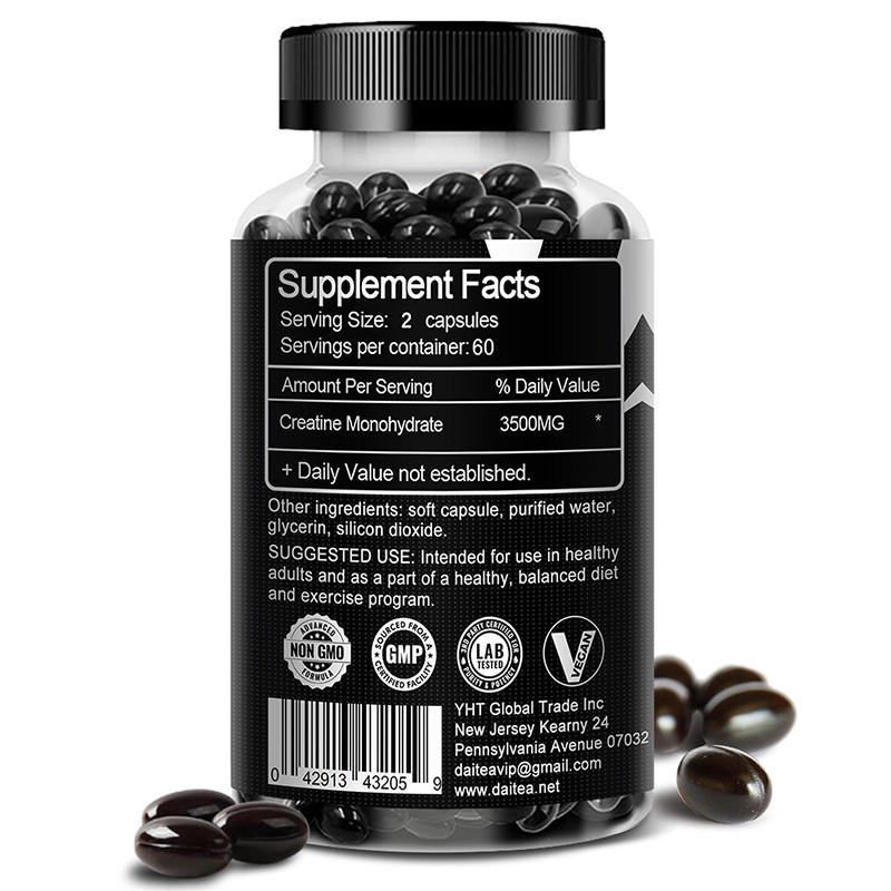 Creatine Monohydrate 3500mg 120 Capsules Creatine Muscle Endurance Fitness