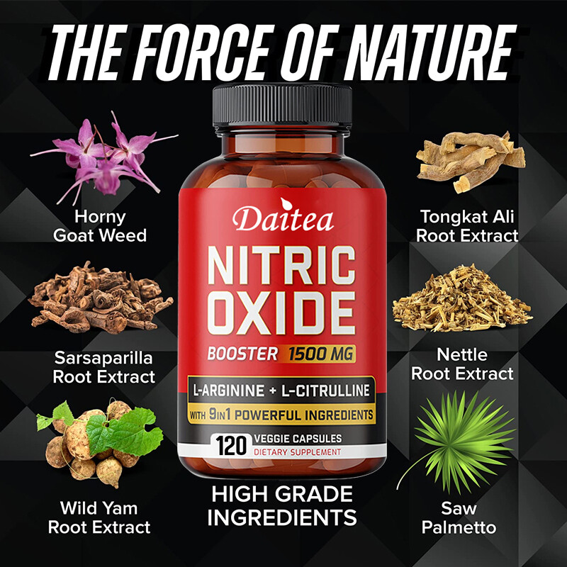 Nitric Oxide 1500MG – Natural Muscle Recovery – Nitric Oxide Production