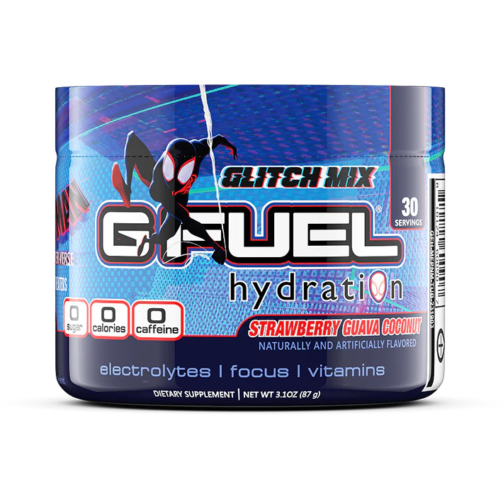 G Fuel Spider-Man Glitch Mix Hydration Collector’s Box + Tall Metal Shaker Cup