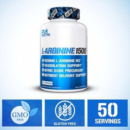 Evlution Nutrition Nitric Oxide Booster L-Arginine Supplement – Unlock Your