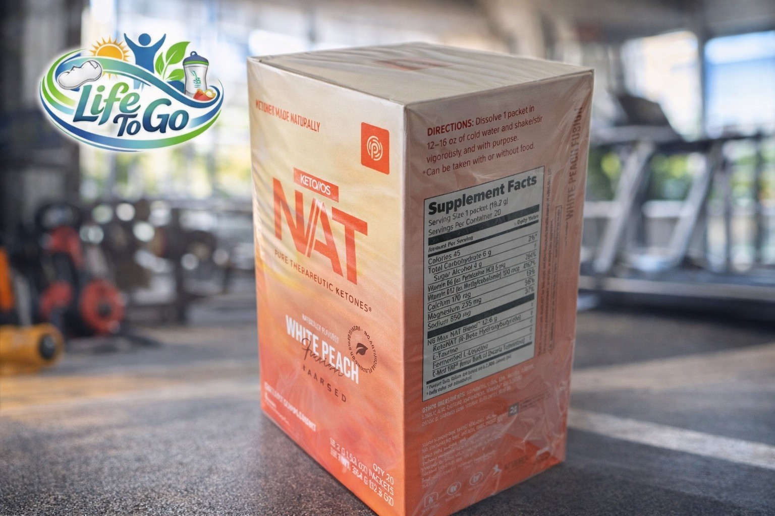 🔥Pruvit KETOSNAT Ketones WHITE PEACH FUSION CHARGED 20 PACKS EXP: 05/2027