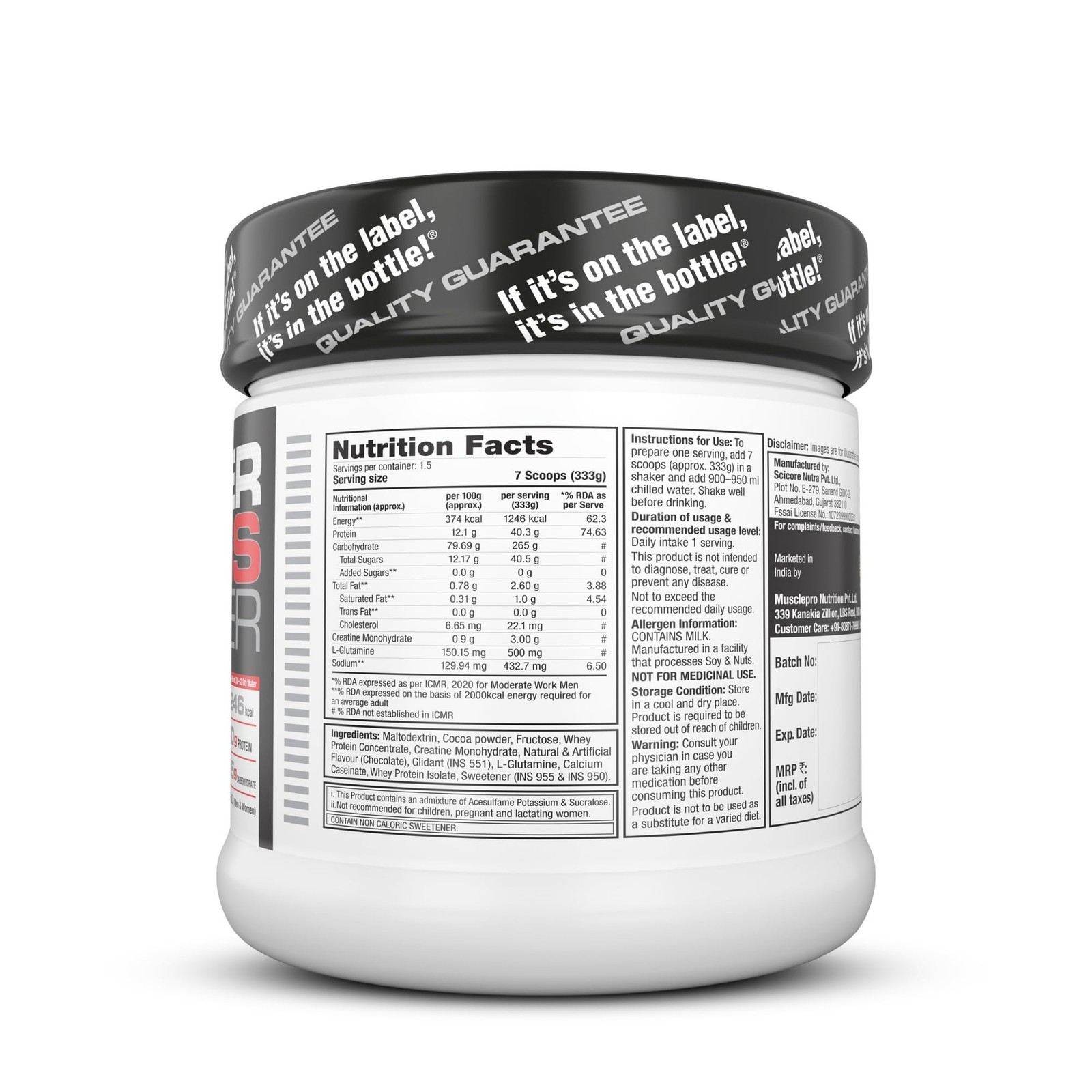 Labrada Super Mass Gainer High Calorie Protein Powder 500g