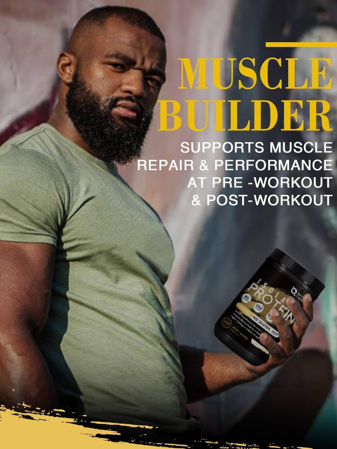 Unflavored Protein Powder, Whey & Pea Blend, 16 Servings | 24G Protein, Whey Pro