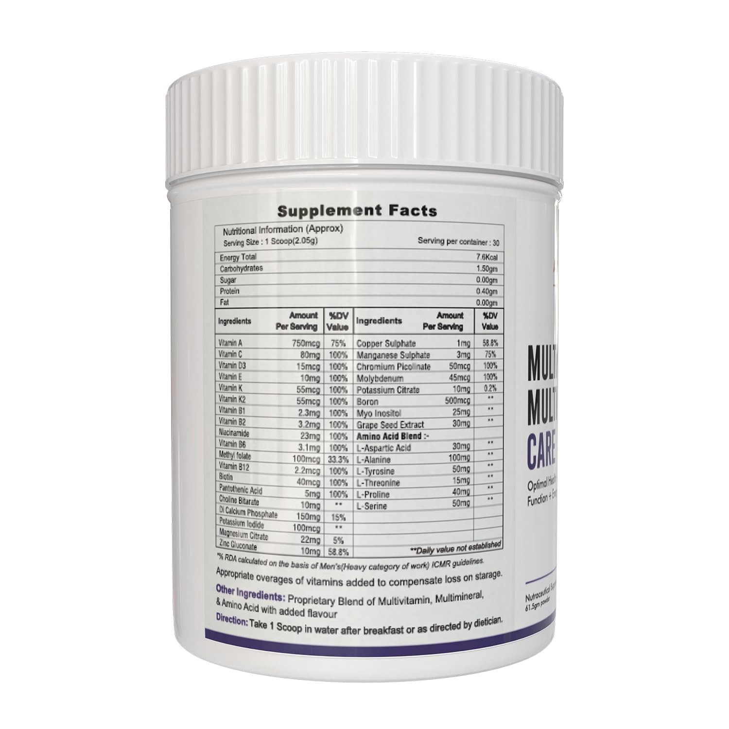 Autoimmunity care Multi-Vitamin Multi Nutrient Care – Daily Multivitamin (61.5g)