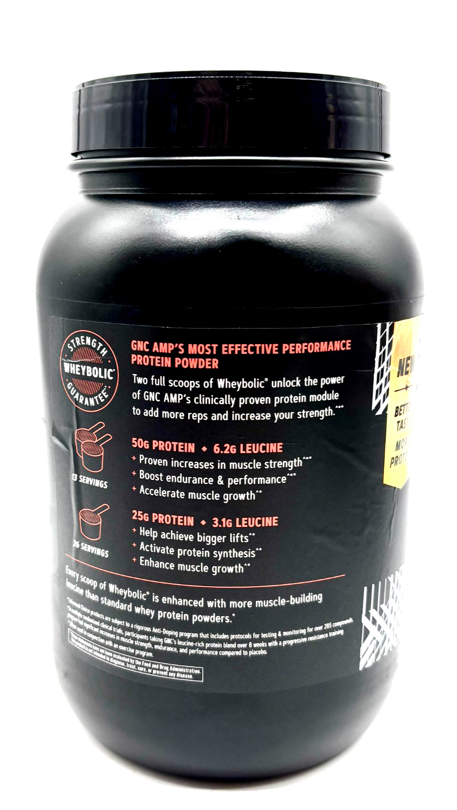 GNC AMP Wheybolic Original Whey Protein: Chocolate Fudge Flavor Brand New