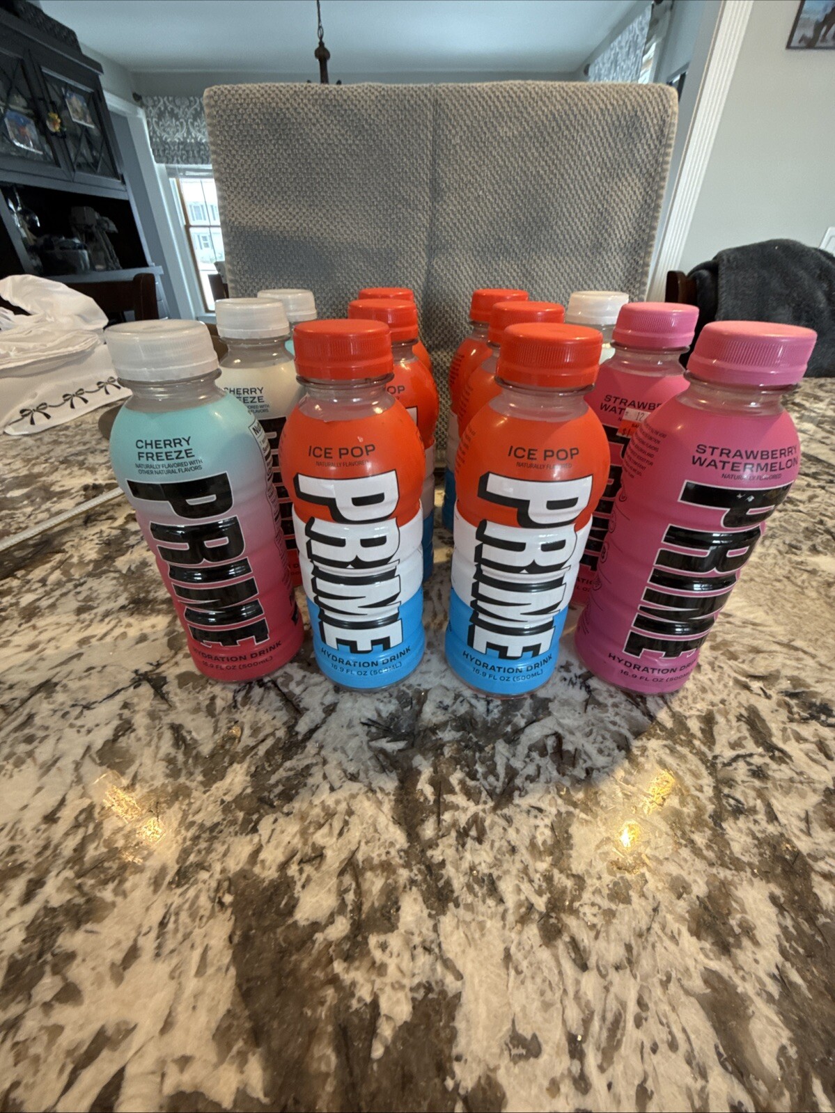 12 PRIME HYDRATION DRINK – 6 ” ICE POP 4 Cherry Freeze 2 Strawberry Watermel”