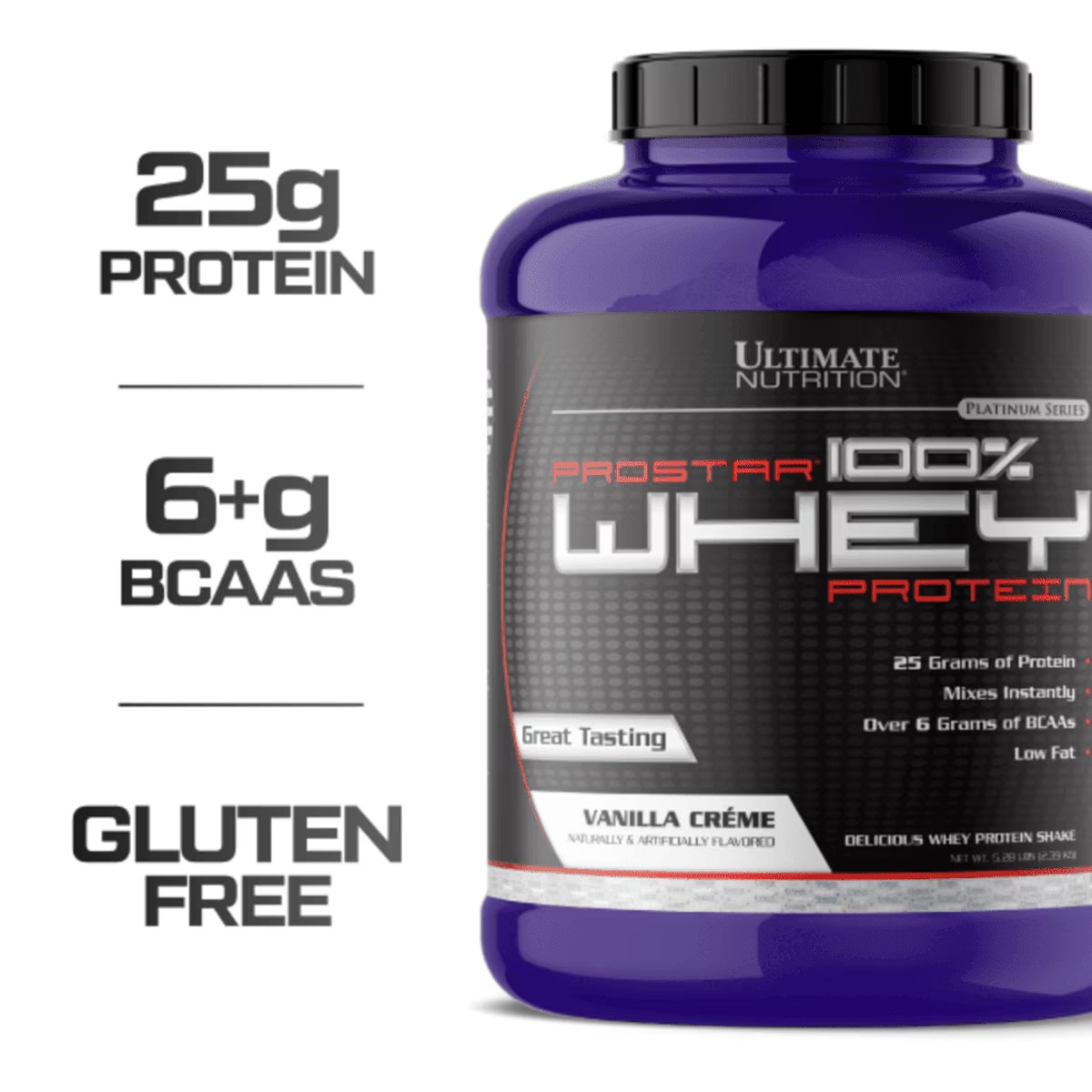 Prostar Whey Protein, Low Carb Protein Powder with Bcaa-5.28Lb