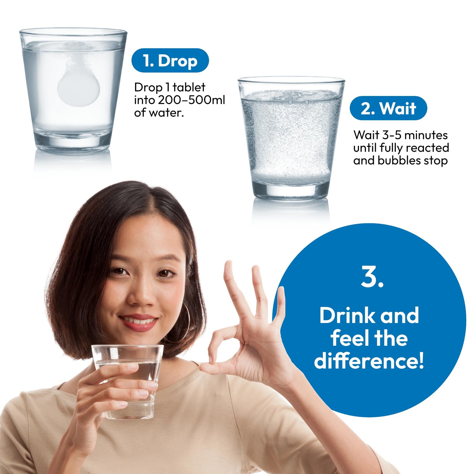 Hydrogen Water Tablets Molecular Hydrogen Tablets Drinking Water Antioxidant-Ric