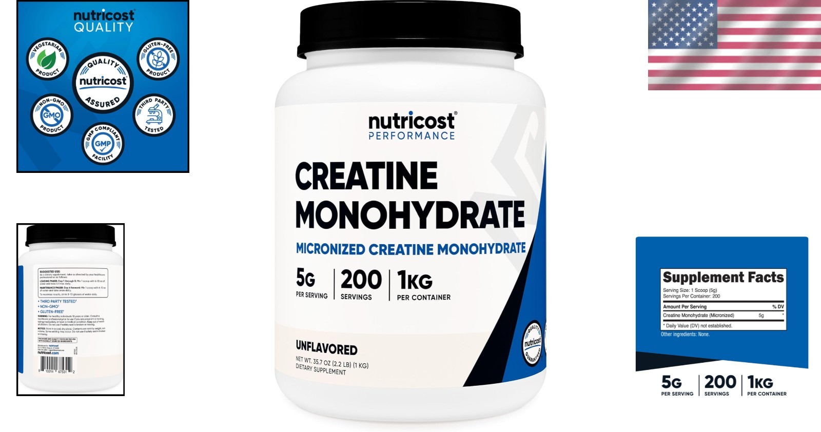 High-Quality Micronized Creatine Monohydrate 1 KG – Pure Muscle Growth Formula