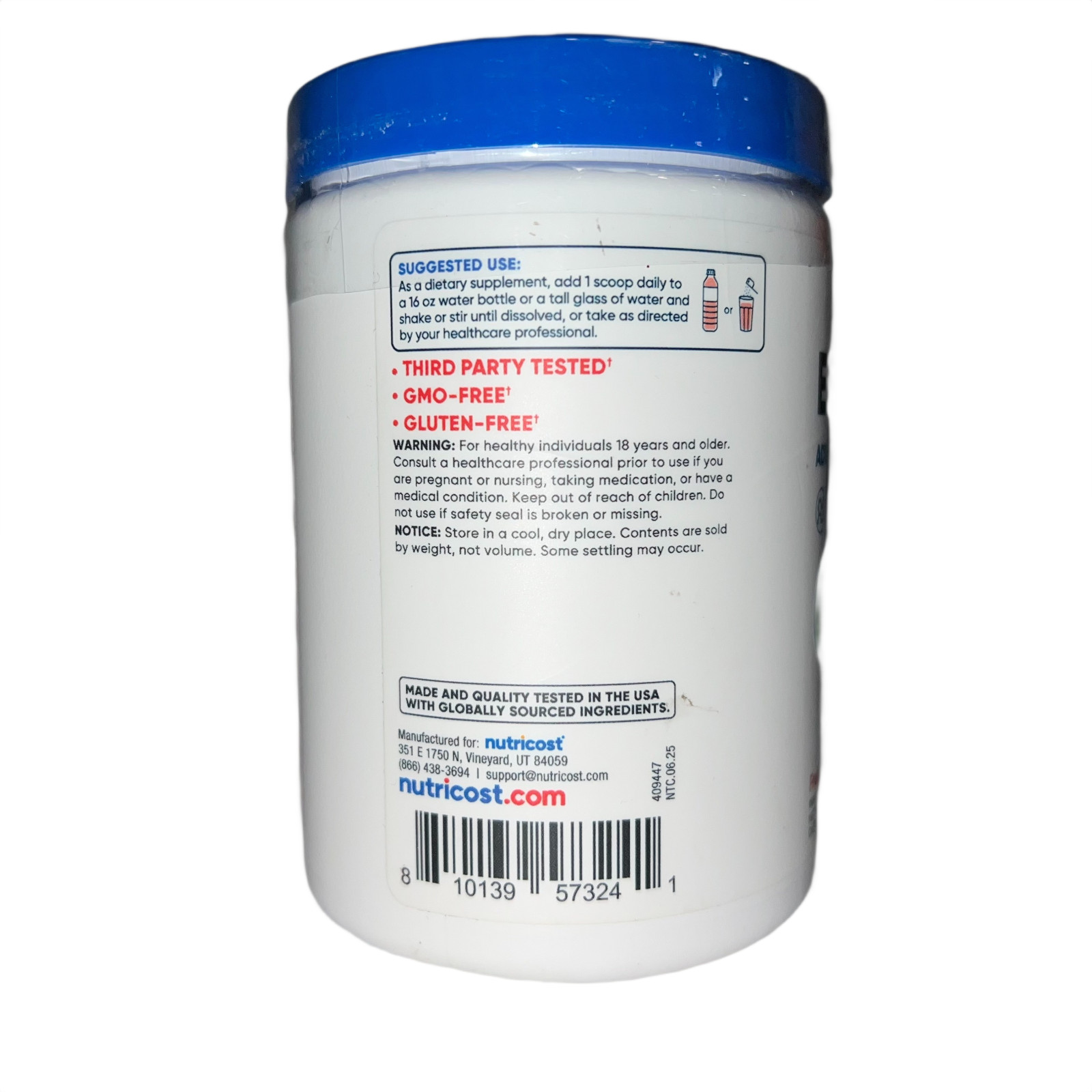 Nutricost Electrolyte Complex Powder 60 Servings Fruit Punch Hydration NEW