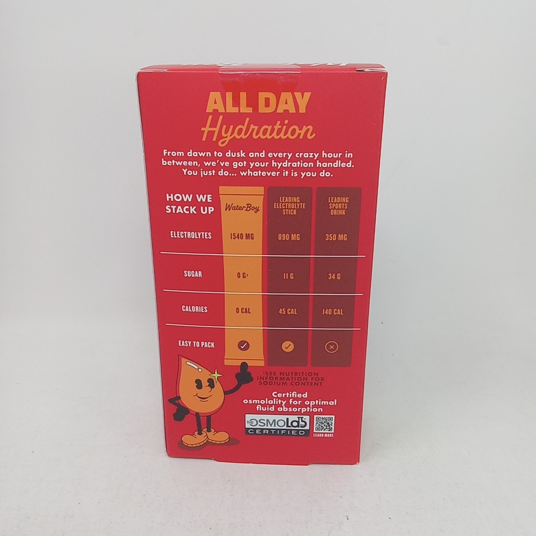 Water Boy Daily Hydration Cucumber Citrus Flavored Electrolyte Drink Mix 12 Ct.
