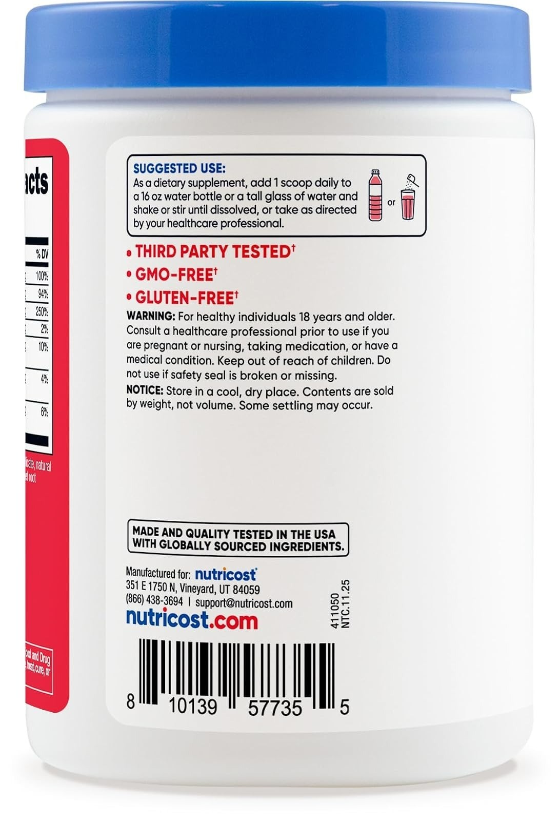 Nutricost Electrolytes Complex Powder Watermelon 60 Servings