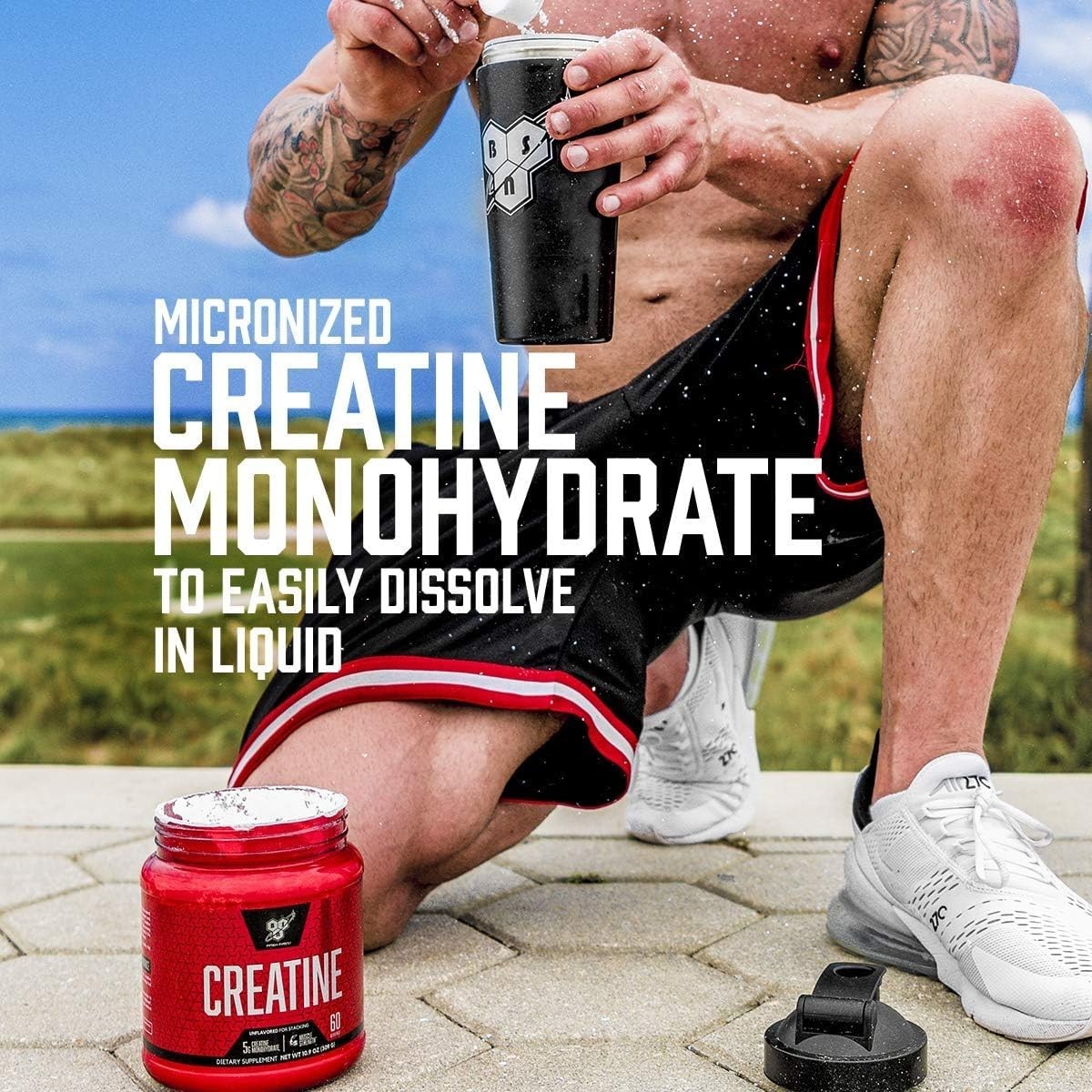 Micronized Creatine Monohydrate Powder 5000mg – 60 Servings for Muscle Growth &