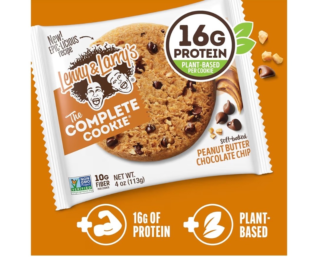 Case of 12 Lenny and Larry’s The Complete Cookie Peanut Butter Chocolate Chip