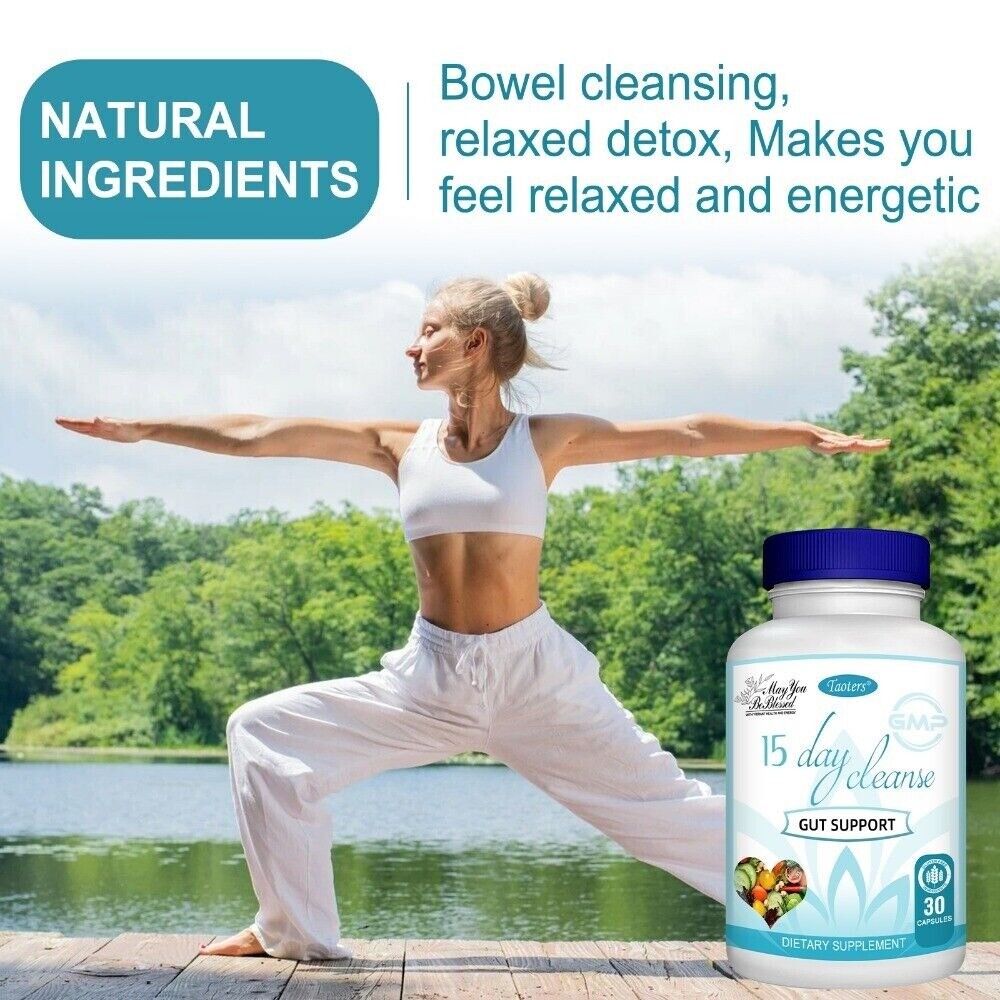 15 Day Cleanse – Gut & Colon Support | Unisex | 30 Capsules