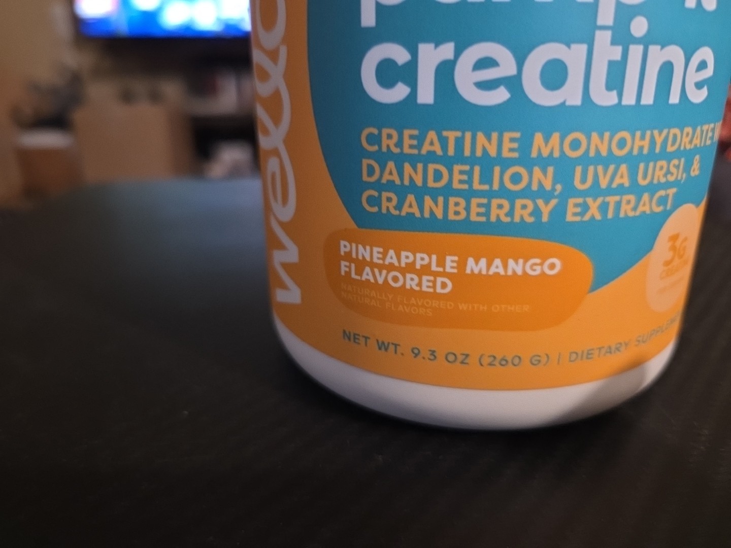 NEW & SEALED – Wellah Pump-It-Up Creatine Monohydrate – PINEAPPLE MANGO 9.3 oz.