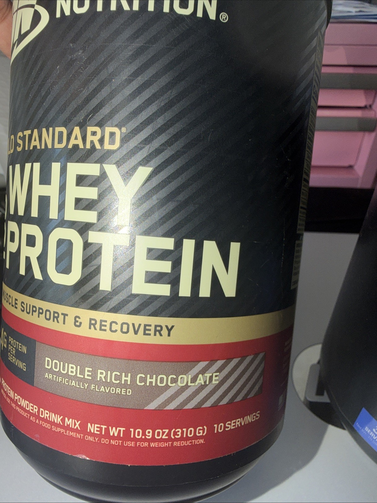 100% Gold Standard Chocolate 10 Servings 10.9 oz And Bcaa 2 Pack