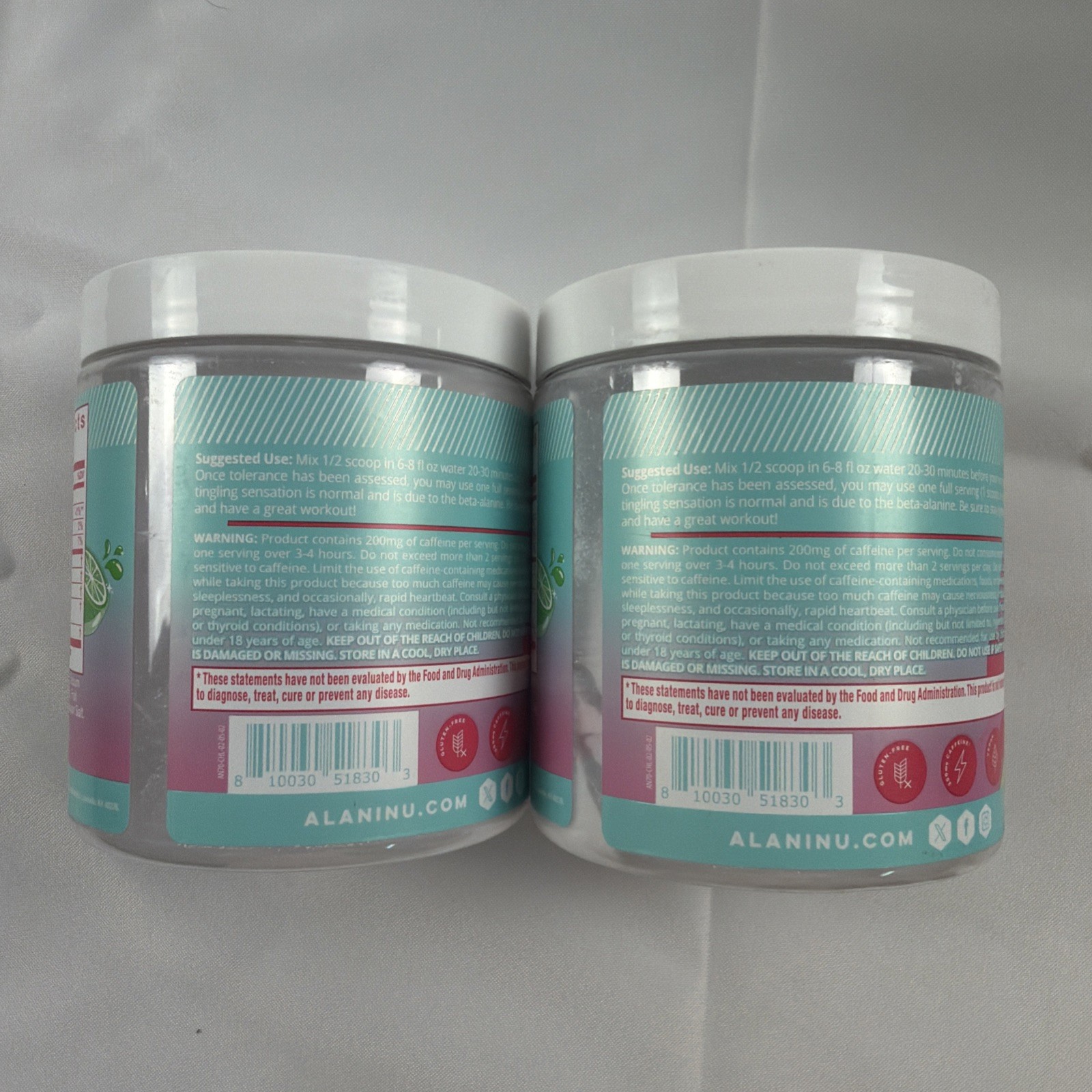 2x Alani Nu Pre Workout Powder Cherry Twist 30 Servings Each Exp 01 2028 New