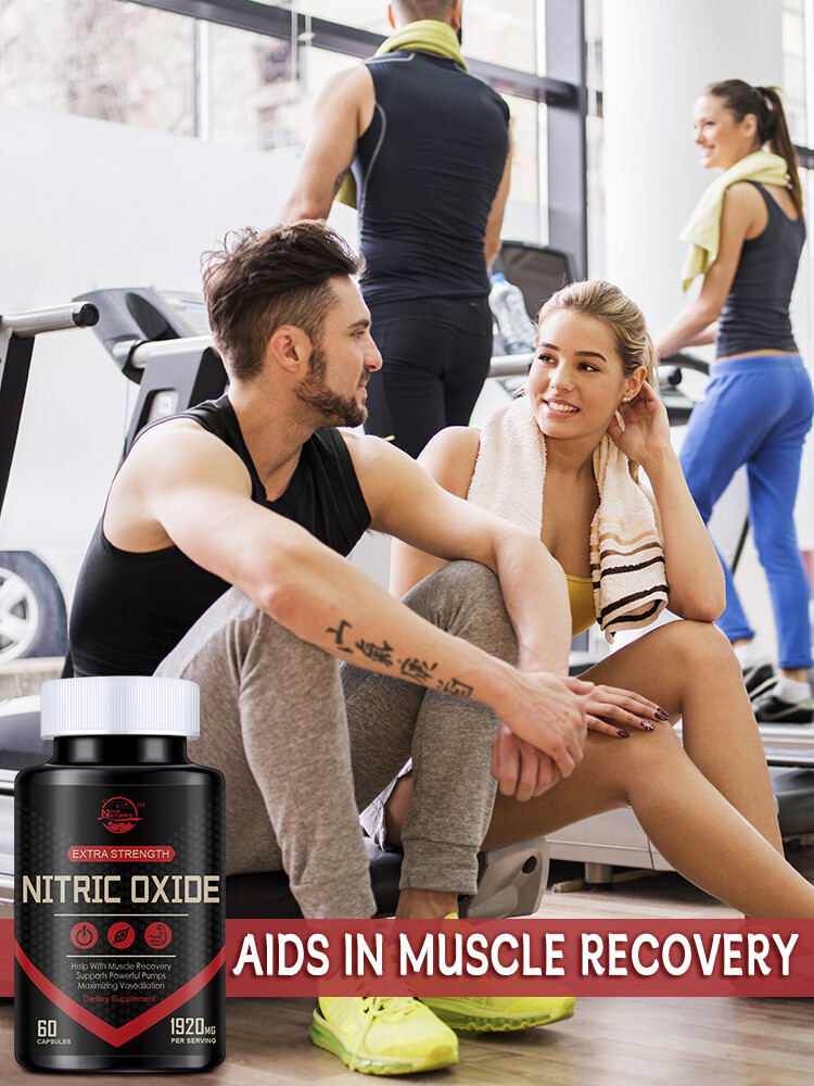 Nitric Oxide Booster Supplement – 2 x 60 Tablets L-Arginine, L-Citrulline 1920mg