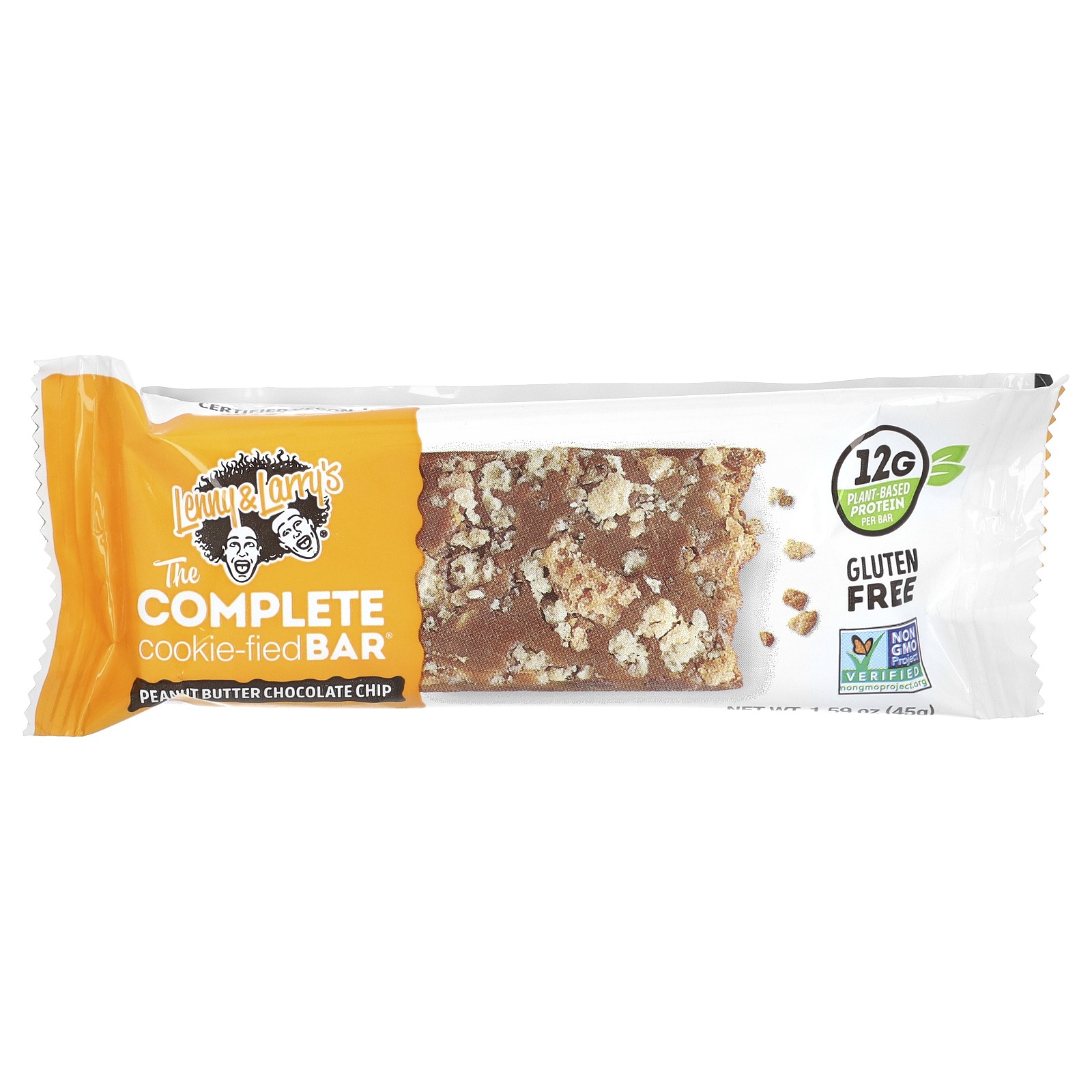 The Complete Cookie-Fied Bar®, Peanut Butter Chocolate Chip, 9 Bars, 1.59 oz (45