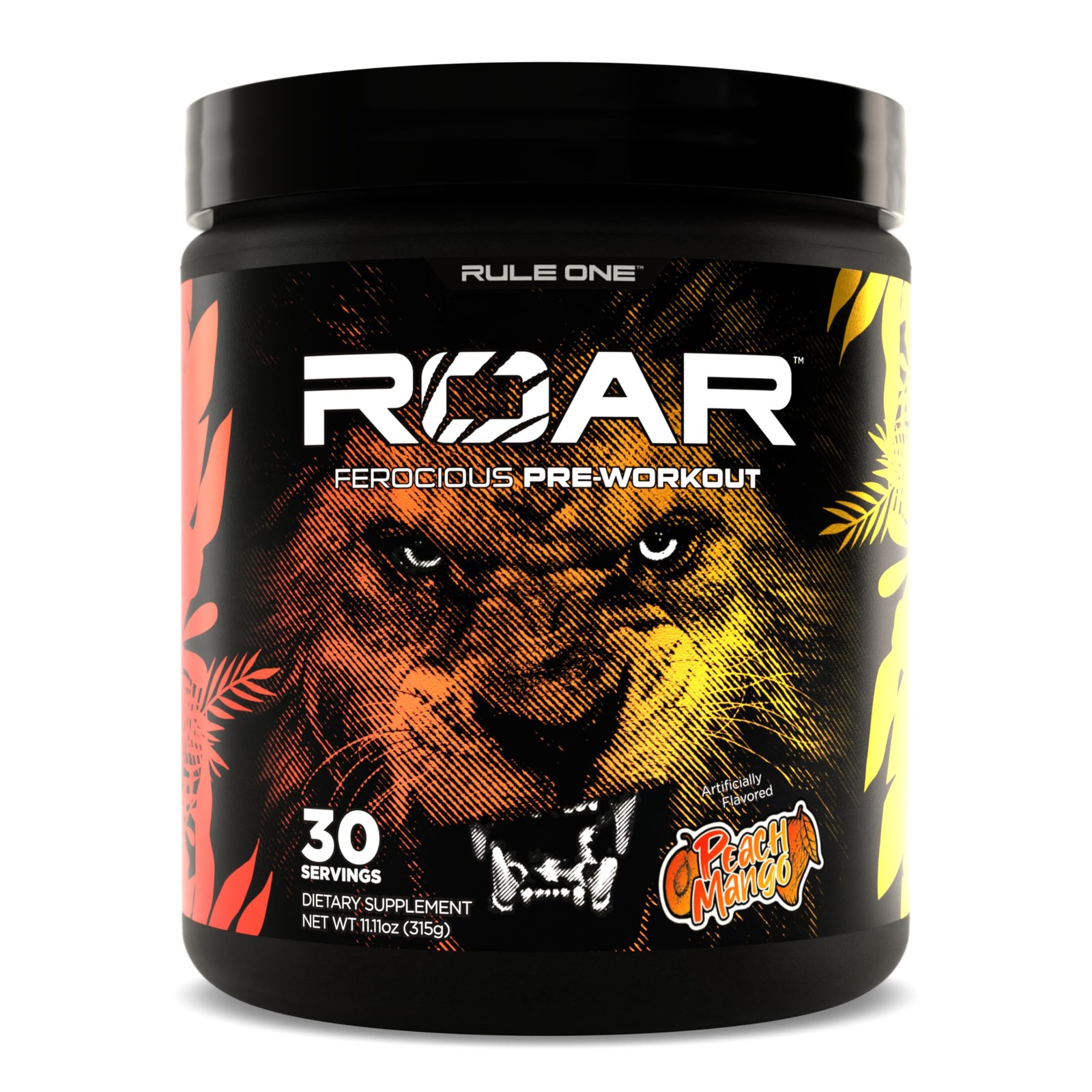 R1 ROAR Ferocious Pre Workout Supplement 10.56 Ounce Energy Hydration Formula