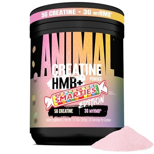 Creatine HMB Powder 30 Servings Smarties Flavor 5g Monohydrate 3g myHMB Pre