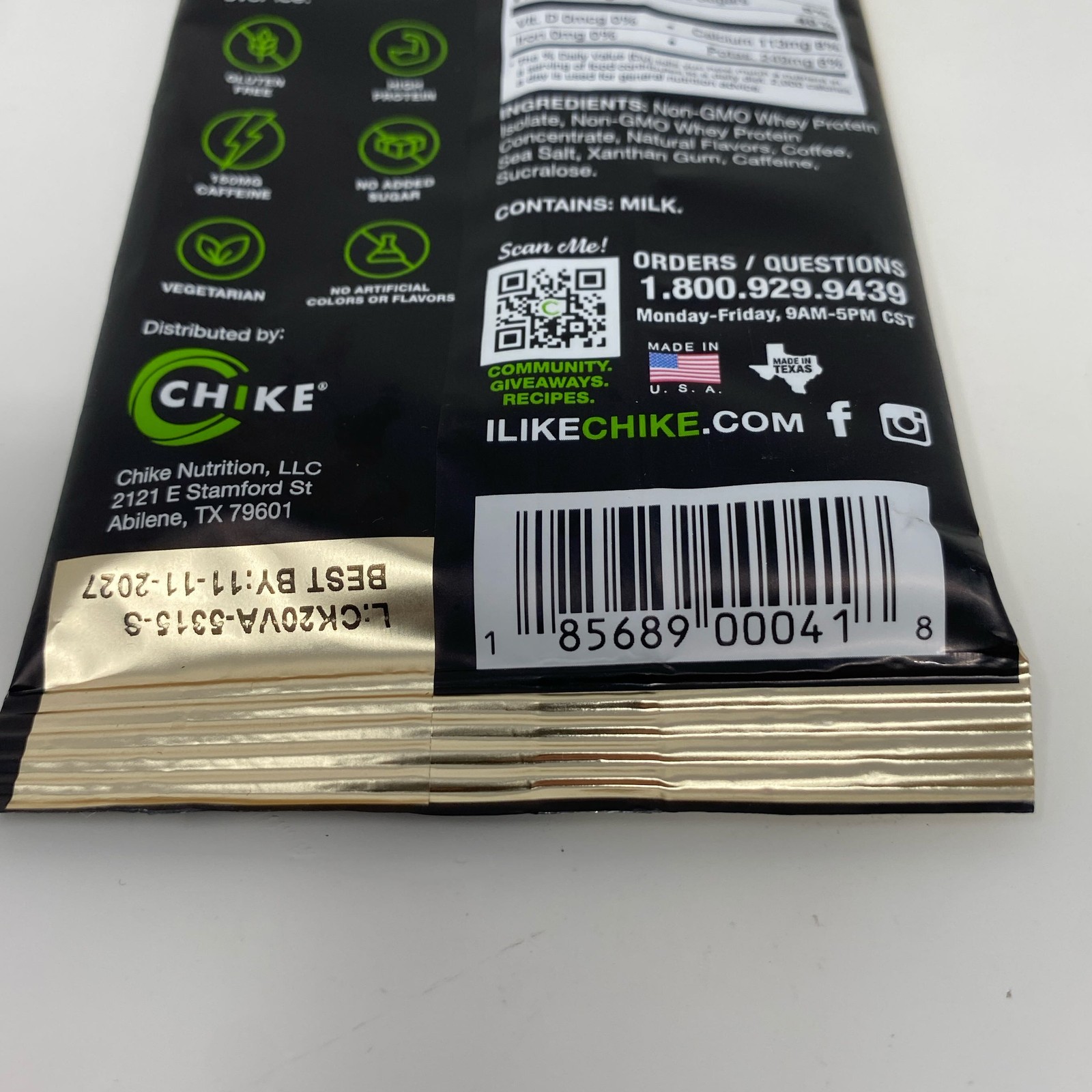 Chike Protein Iced Coffee Vanilla 1.13 oz Single-Serve Packet
