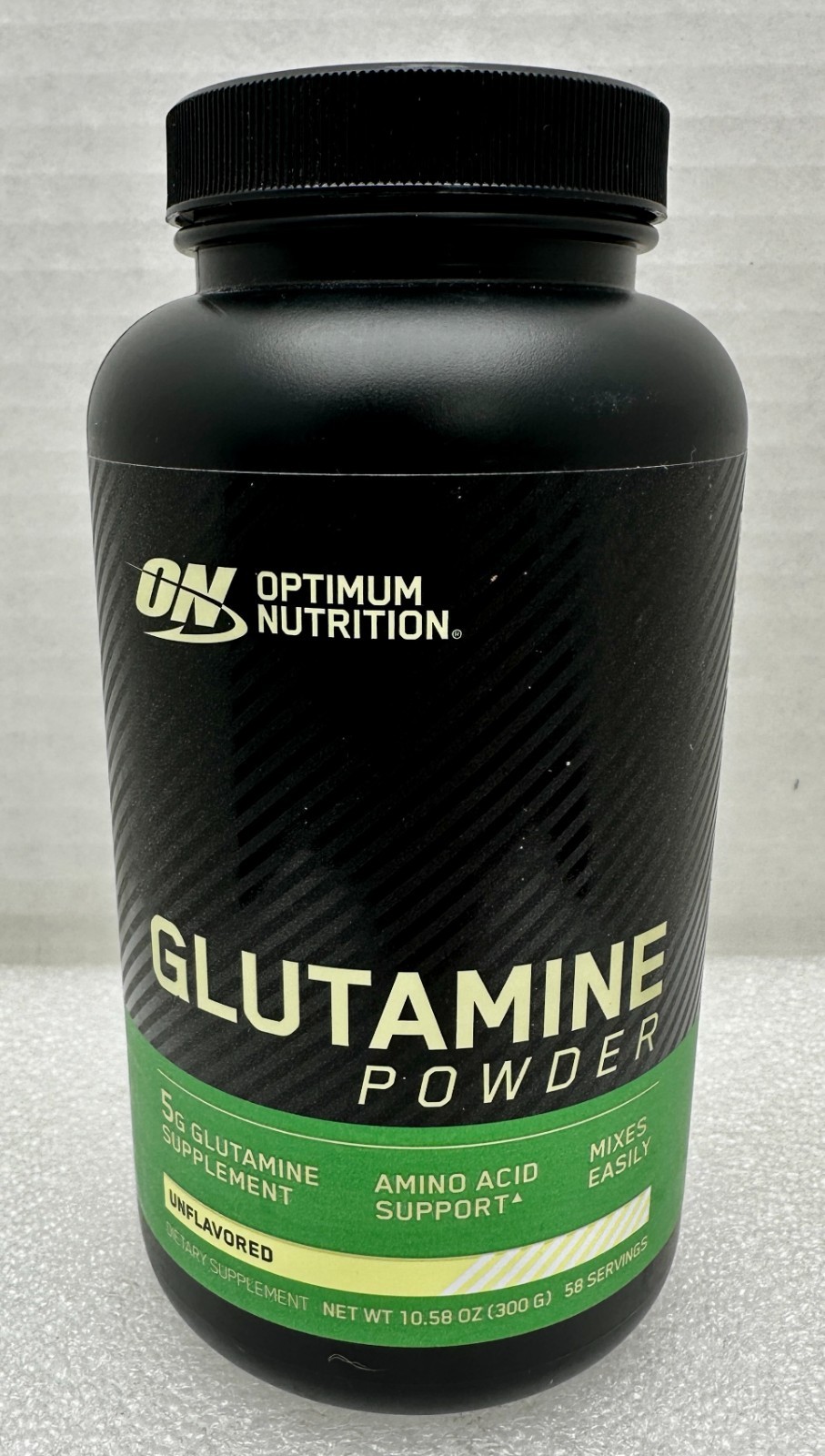 x1 Optimum Nutrition Glutamine Powder Unflavored 10.58 oz 300g 2028