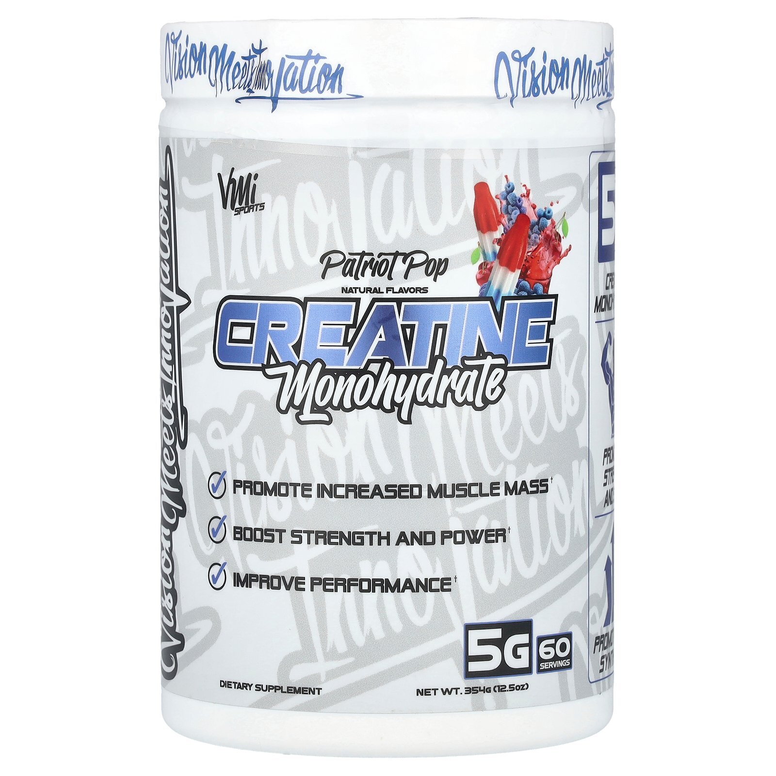 Creatine Monohydrate, Patriot Pop, 12.5 oz (354 g)