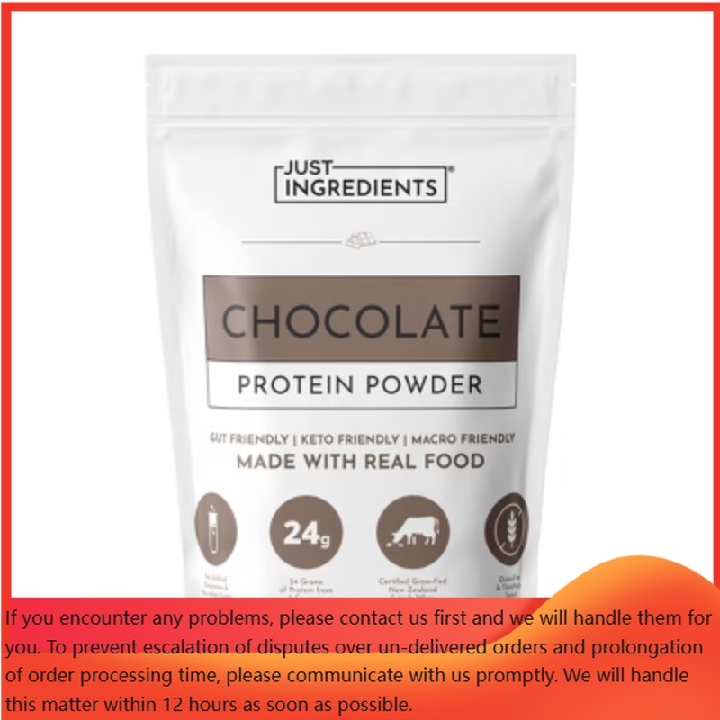 Just Ingredients Chocolate Protein Mix – 1.08lb – 15 servings: Non-Caffeinated
