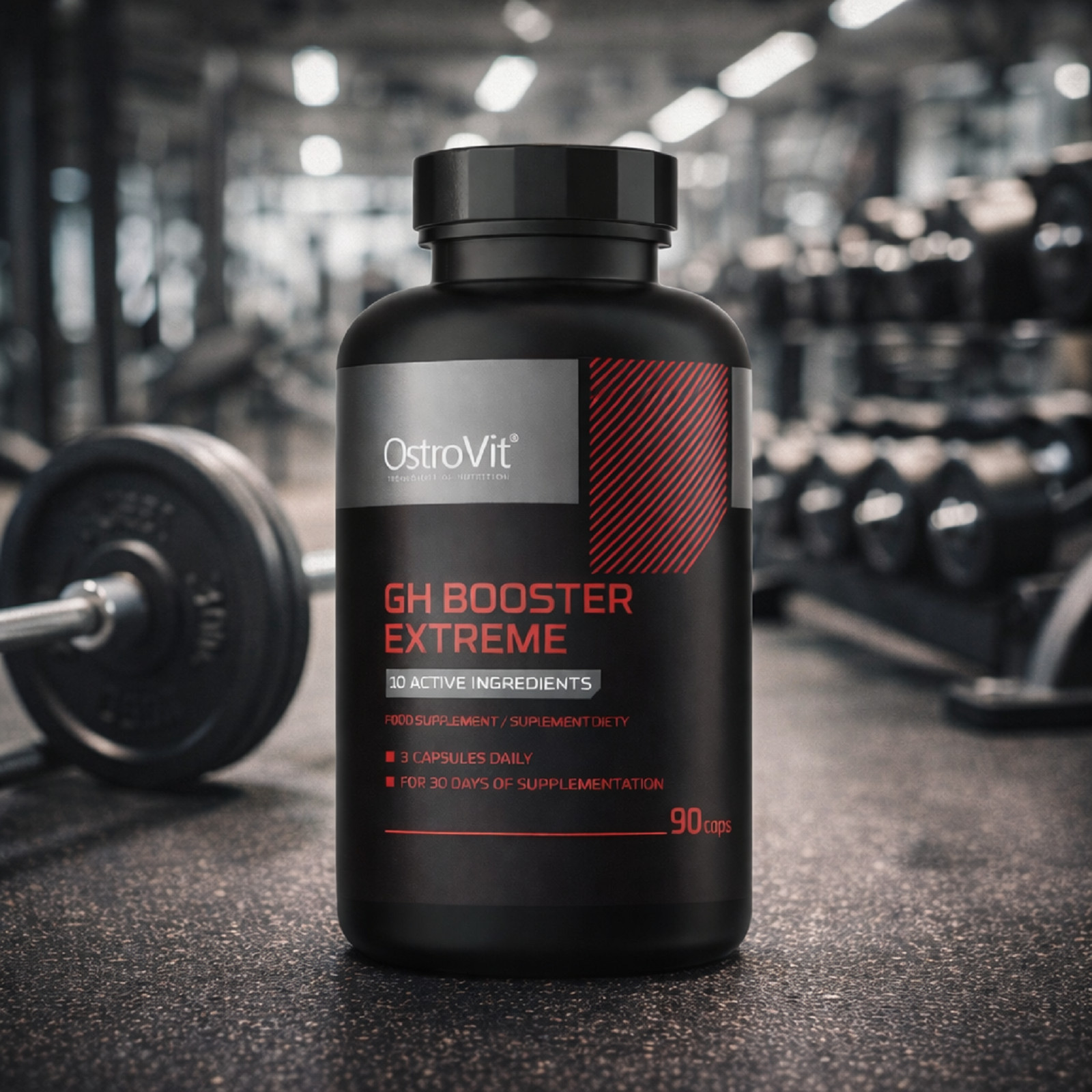 GH BOOSTER XTREME – powerful active ingredients to build dry muscle mass + TESTO