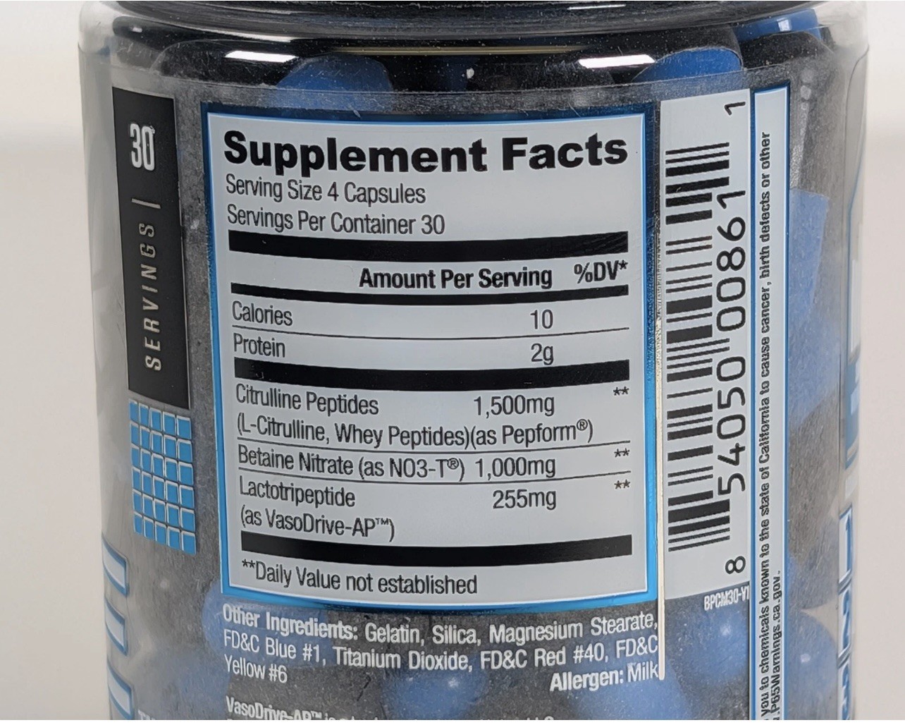 RYSE Project Blackout Pump Cap Max 120 Capsules Exp: 07/26