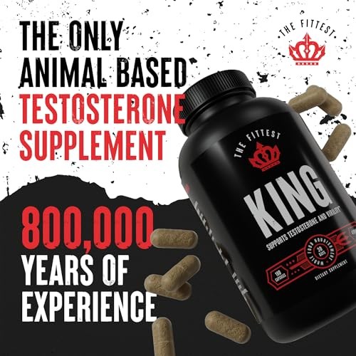 The Fittest King – Testosterone Booster Supplement – Supports Hormone Health,