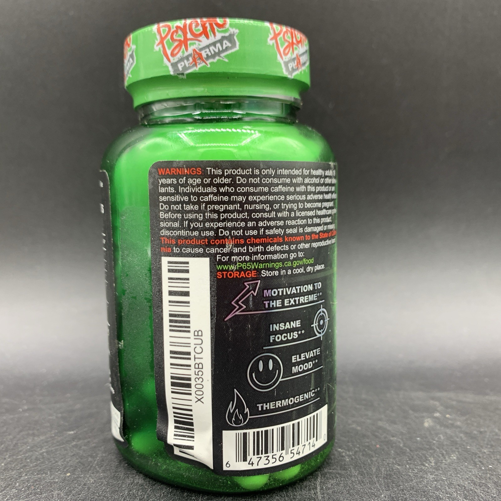 Psycho Pharma Far Beyond Driven 60ct Mood & Energy Formula EXP 11/2027