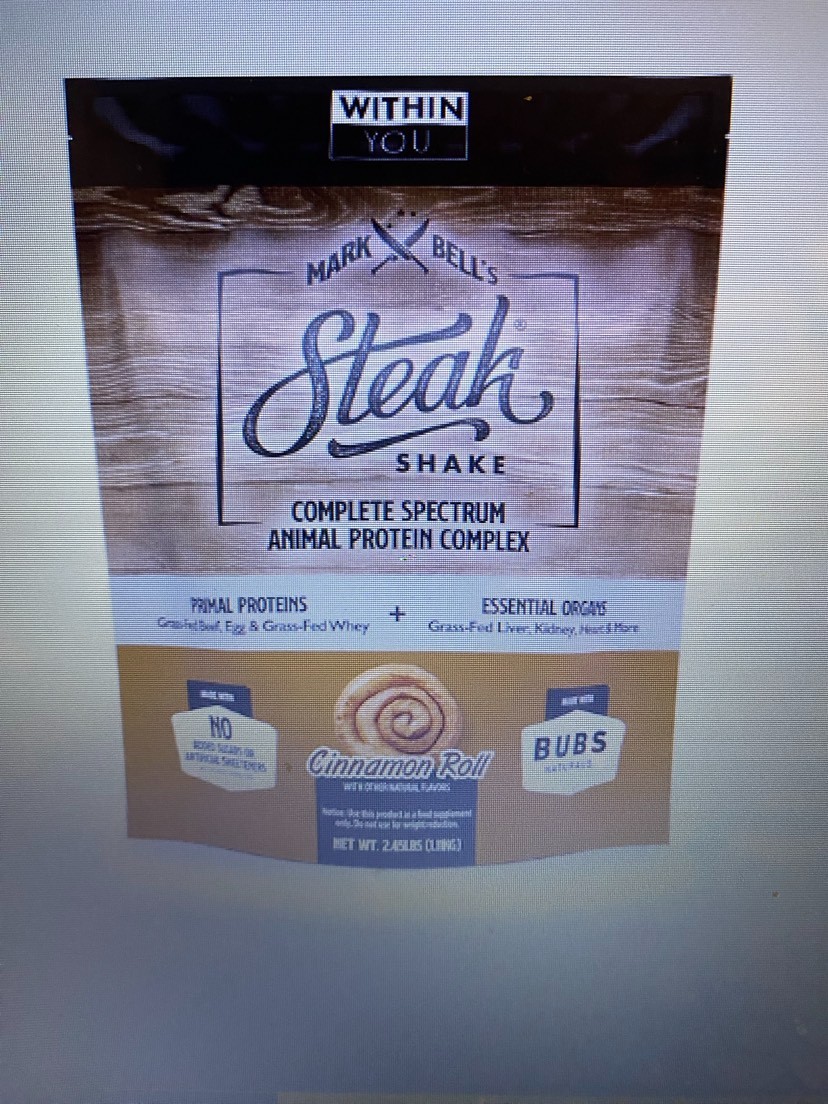 Steak shake, Mark Bell’s by Within You, Cinnamon Roll