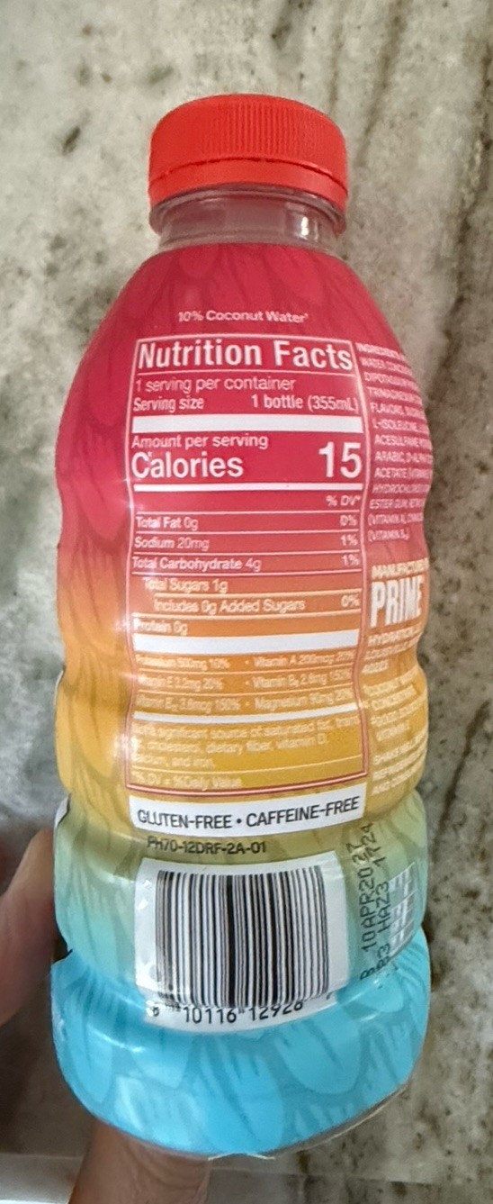 PRIME Hydration Dragon Fruit 12oz Mini Bottle Rare New Drink Sam’s Club Flavor