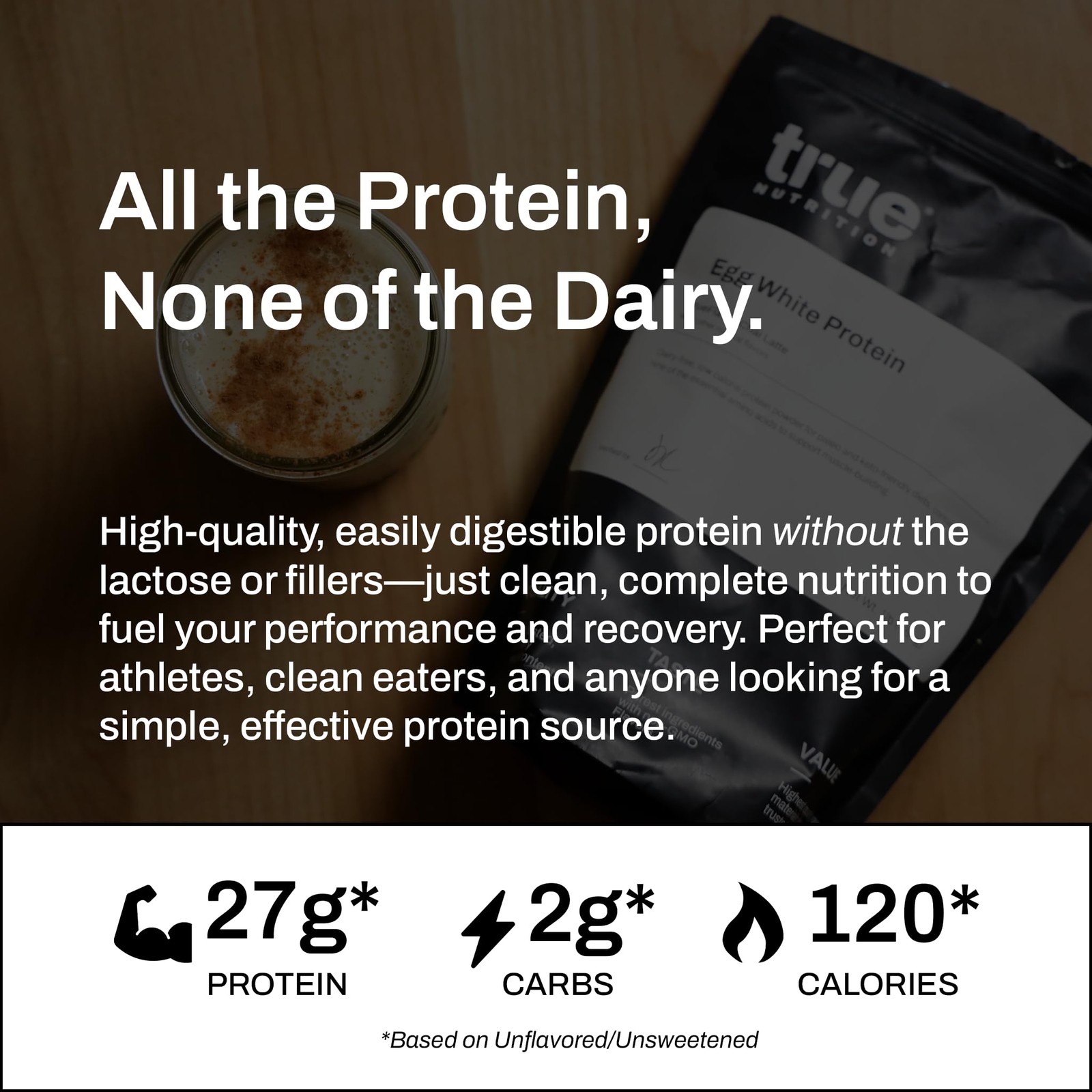 Egg White Protein Powder – 24g Dairy Free Lactose Free Egg Protein – Paleo, K…
