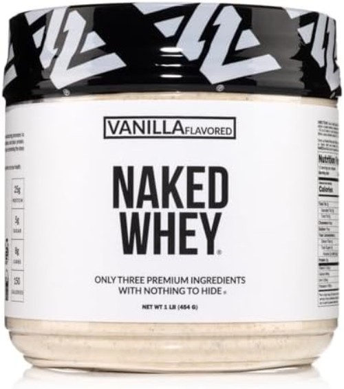 Vanilla Whey Protein 1Lb – 3 Ingredients, NSF Certified, Grass Fed
