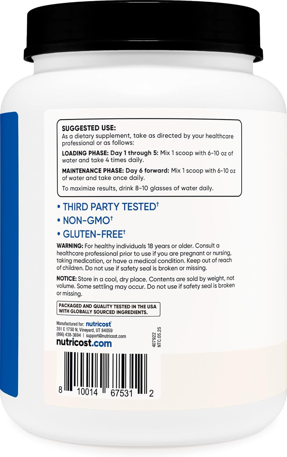 Creatine Monohydrate Micronized Powder (1 KG) | Pure Creatine Monohydrate