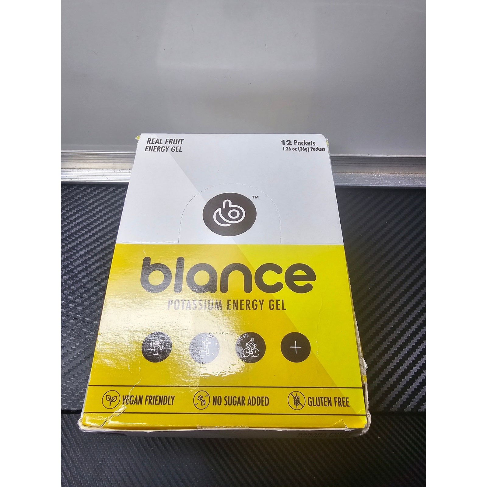 Blance Nutrition Banana Puree Coconut Water 12 Pack Electrolytes Potassium Gel