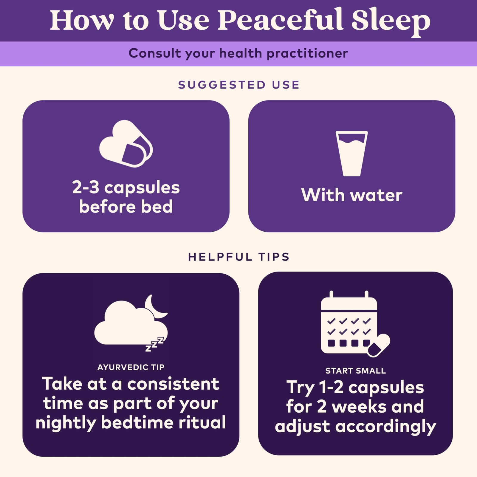 Organic India Peaceful Sleep Herbal Supplement – Deep Sleep Aid For Adults