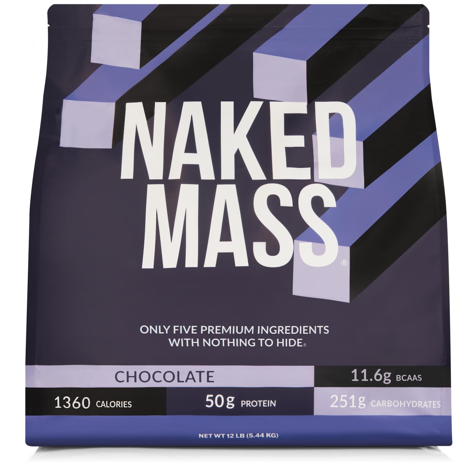 Chocolate Mass Gainer – All Natural Weight Gainer Protein Powder – 12LB Bulk
