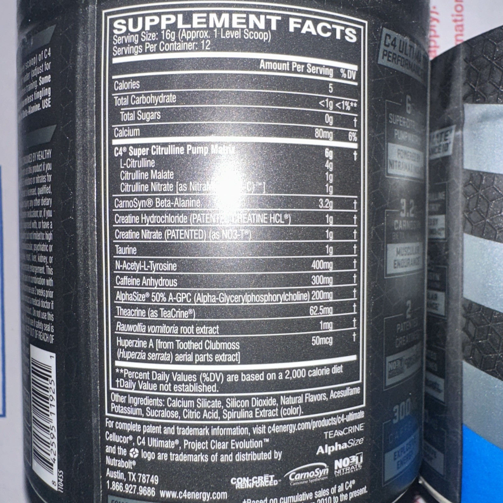 2 Lot! CELLUCOR C4 Ultimate ICY BLUE RAZZ Pre-Workout 24 Servings Exp:03/2027